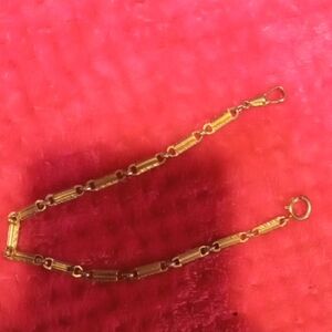 Elegant Gold Pocket Watch Chain